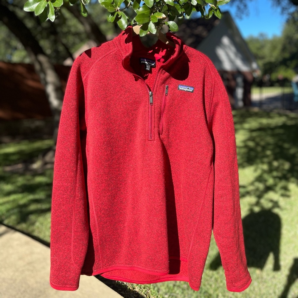 Patagonia fleece quarter zip jacket